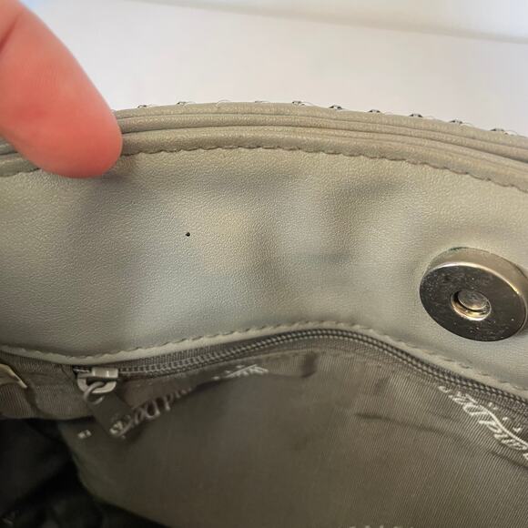 Whiting & Davis Gray Metal Mesh Shoulder Bag - Picture 8 of 9